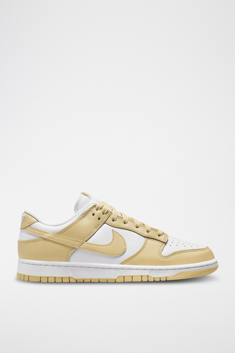 Dunk Low Retro en cuir - Blanc et beige - 02 - 33586873