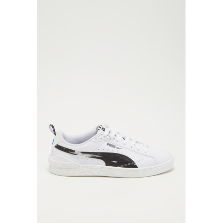 Sneakers plateformes en cuir Suede Bloc Brsh - Blanc - 02 - 33720149