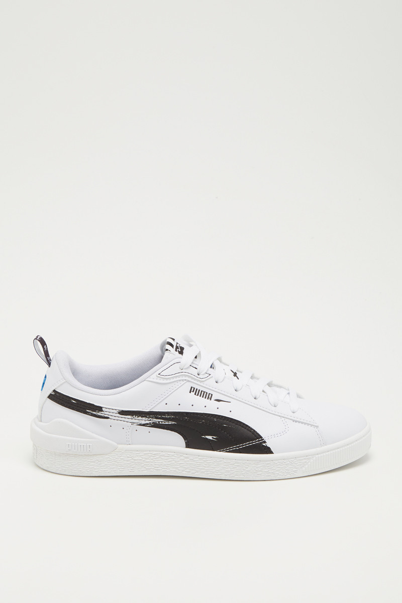 Sneakers plateformes en cuir Suede Bloc Brsh - Blanc - 02 - 33720149