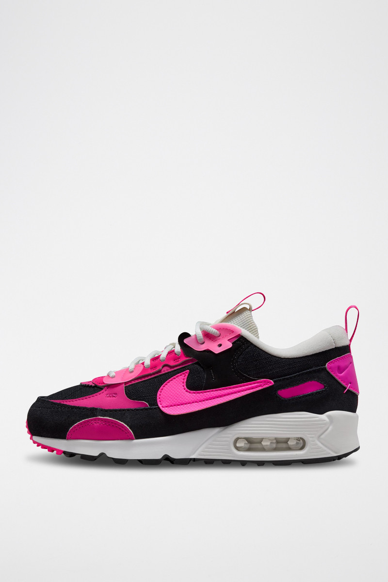 Nike Air Max 90 Futura en nubuck - Noir et fuchsia - 02 - 33586929