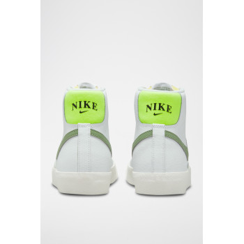 Nike Blazer Mid  77 en cuir - Blanc et vert foncé - 02 - 33587140