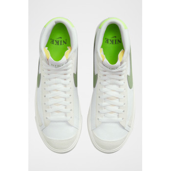 Nike Blazer Mid  77 en cuir - Blanc et vert foncé - 02 - 33587140