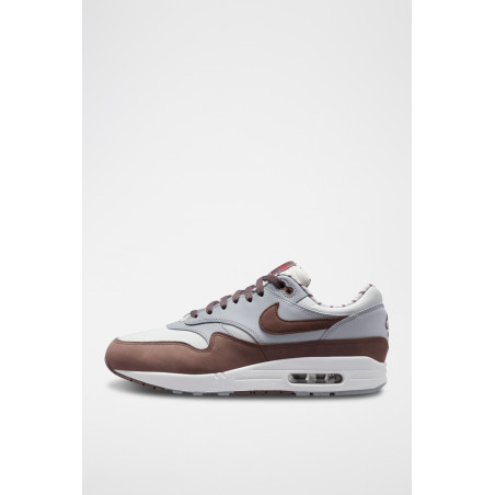 Nike Air Max 1 Premium en cuir - Blanc et marron - 02 - 33587239