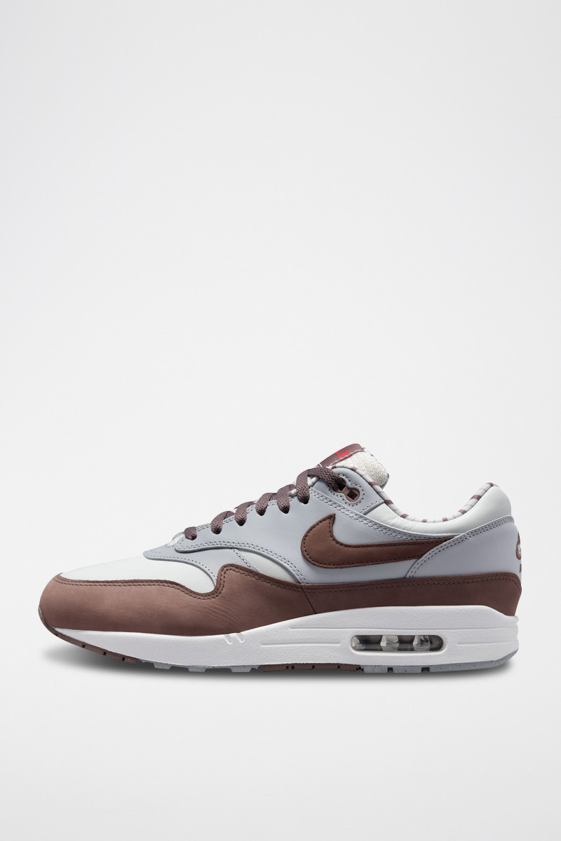 Nike Air Max 1 Premium en cuir - Blanc et marron - 02 - 33587239