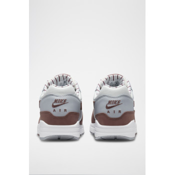 Nike Air Max 1 Premium en cuir - Blanc et marron - 02 - 33587239