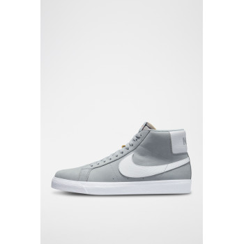 Nike SB Zoom Blazer Mid en cuir - Gris clair - 02 - 33587245