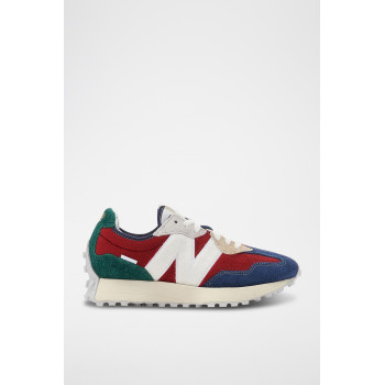 Sneakers en nubuck 327 - Rouge et bleu - 02 - 33571595