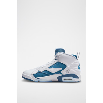 Jordan MVP en cuir - Blanc et bleu - 02 - 33600786