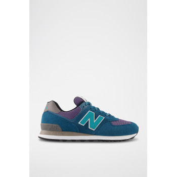 Sneakers en nubuck 574 - Bleu canard - 02 - 33571647