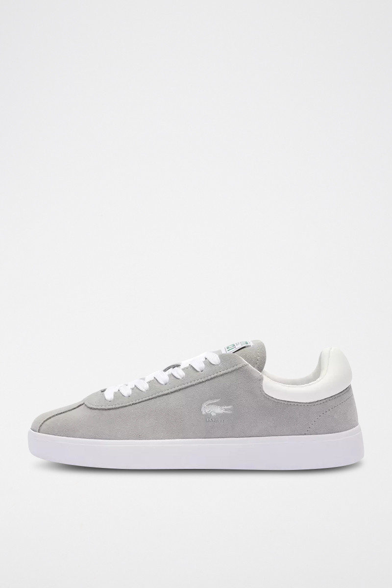 Baskets en nubuck Baseshot - Gris clair - 02 - 33715326