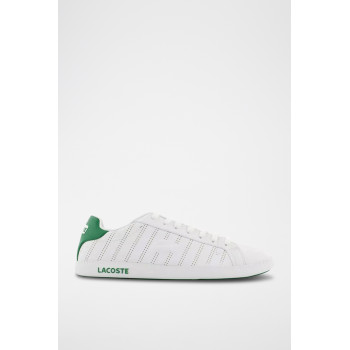 Baskets en cuir Graduate - Blanc et vert - 02 - 33715313