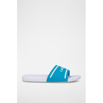 Claquettes Slide 118 - Blanc et turquoise - 02 - 33715126