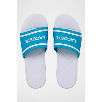 Claquettes Slide 118 - Blanc et turquoise - 02 - 33715126