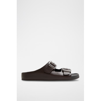 Mules en cuir Kennebunk - Marron foncé - 02 - 33746979