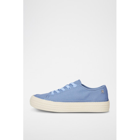 Tennis en jean et coton biologique - Bleu clair - 02 - 33689953