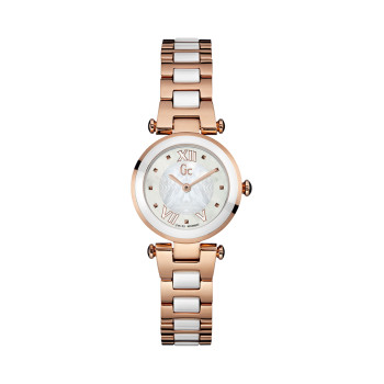 Montre à quartz en acier - Doré rose et blanc - 02 - 33753950