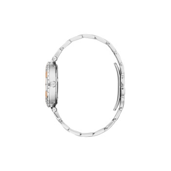 Montre à quartz en acier - Argenté et doré rose - 02 - 33753952