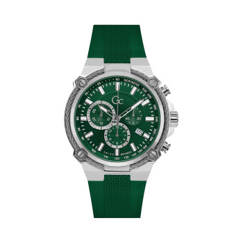 Montre à quartz en silicone - 
Chronographe - Vert et argenté - 02 - 33753960