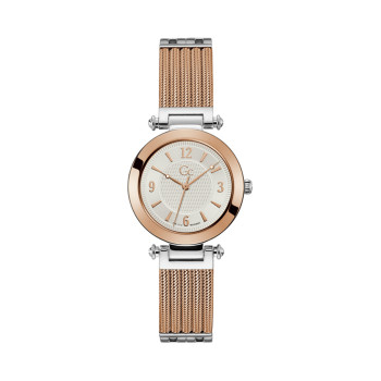 Montre à quartz en acier - Doré rose et argenté - 02 - 33753986