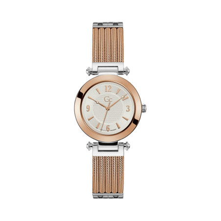 Montre à quartz en acier - Doré rose et argenté - 02 - 33753986