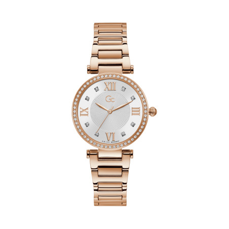 Montre à quartz en acier - Doré rose et argenté - 02 - 33753988