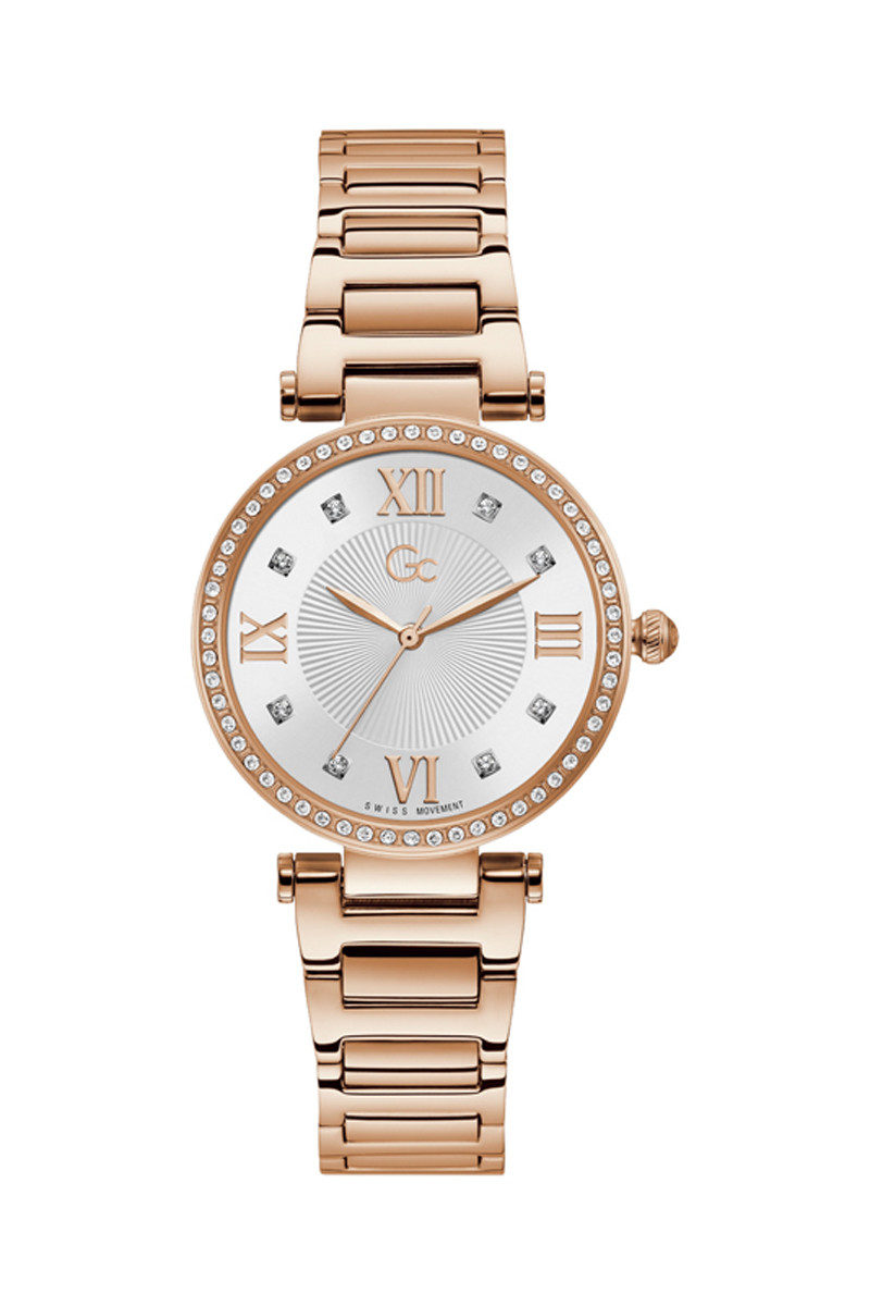 Montre à quartz en acier - Doré rose et argenté - 02 - 33753988