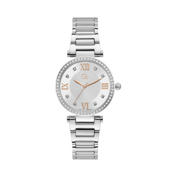 Montre à quartz en acier et ornée de cristaux Swarovski - Argenté - 02 - 33753992