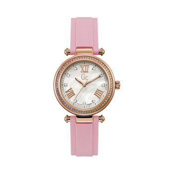 Montre à quartz en silicone - Rose et doré rose - 02 - 33753999