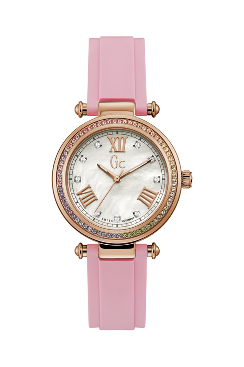 Montre à quartz en silicone - Rose et doré rose - 02 - 33753999