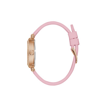 Montre à quartz en silicone - Rose et doré rose - 02 - 33753999