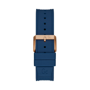 Montre à quartz en silicone - Bleu marine et blanc - 02 - 33754005