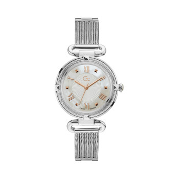 Montre à quartz en acier - Argenté et blanc - 02 - 33754011