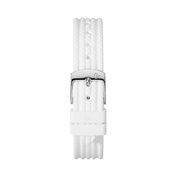 Montre à quartz en silicone - Blanc et doré rose - 02 - 33754026