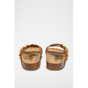 Mules en cuir Rosso - Camel - 02 - 33724365