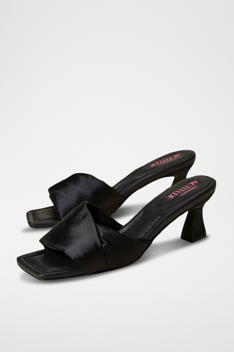 Mules à talons - Noir - 02 - 33743337