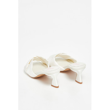 Mules à talons - Blanc - 02 - 33743339