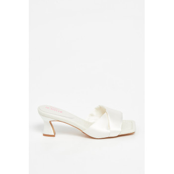 Mules à talons - Blanc - 02 - 33743339