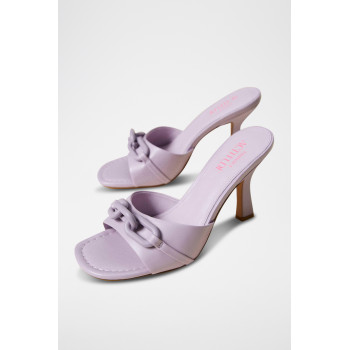 Mules à talons - Mauve - 02 - 33743340