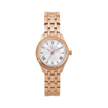 Montre à quartz en acier et PVD - Doré rose et blanc  - 02 - 33753949