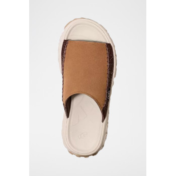 Mules plateformes en cuir Venture Daze UGG - Camel - 02 - 33772232