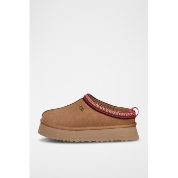 Chaussons plateformes en nubuck Tazz - Camel - 02 - 33772242