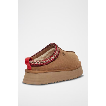 Chaussons plateformes en nubuck Tazz - Camel - 02 - 33772242