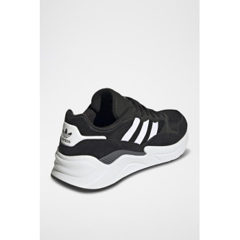 Chaussures de running en nubuck Adisuper - Noir et blanc - 02 - 33647028