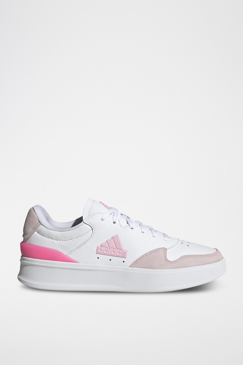 Chaussures de tennis en cuir Kantana - Blanc et rose - 02 - 33647170