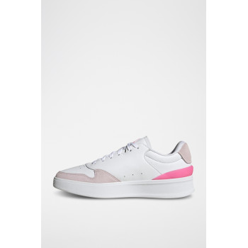 Chaussures de tennis en cuir Kantana - Blanc et rose - 02 - 33647170