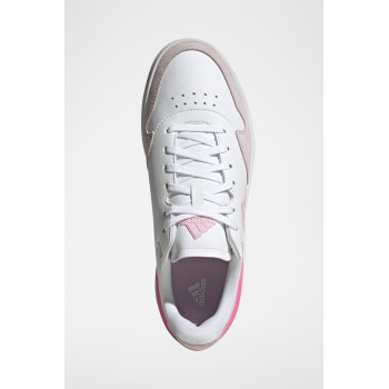 Chaussures de tennis en cuir Kantana - Blanc et rose - 02 - 33647170