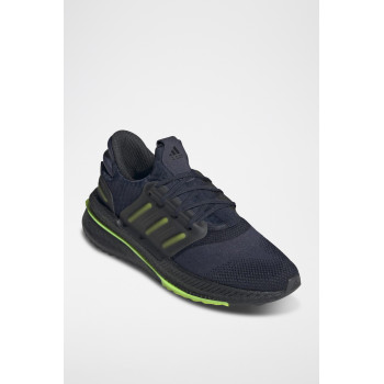 Chaussures de running en nubuck X_Plrboost - Bleu marine et vert fluo - 02 - 33646802