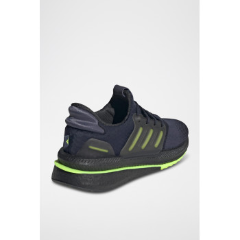 Chaussures de running en nubuck X_Plrboost - Bleu marine et vert fluo - 02 - 33646802