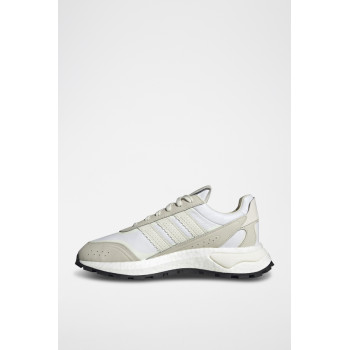 Chaussures de running en cuir Retropy P9 - Gris clair et blanc - 02 - 33646938