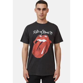 Cotton On T-shirt imprimé BOYFRIEND FIT ROLLING STONES - 01 - C1Q21D04V|Q12